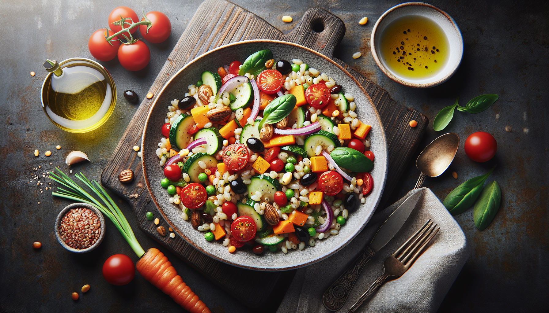 insalata farro e verdure